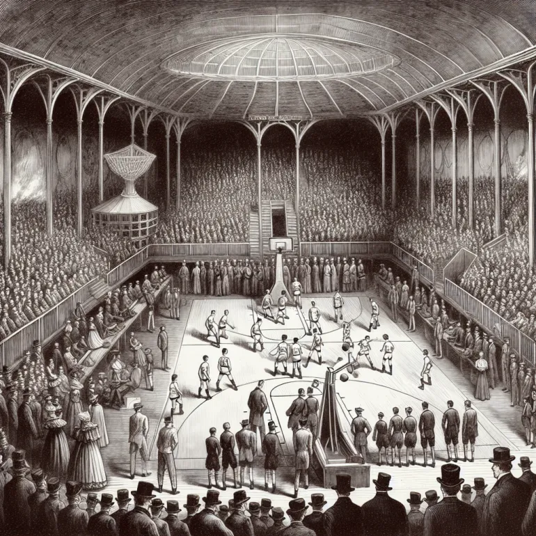 История первого показательного турнира по баскетболу