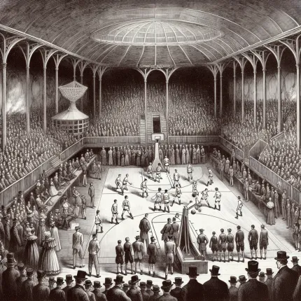 История первого показательного турнира по баскетболу