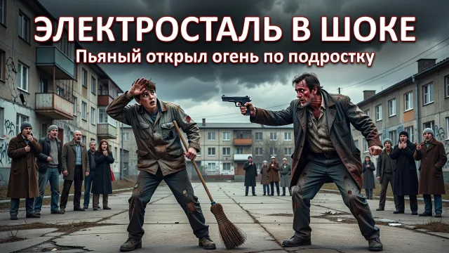 Пьяный открыл огонь по подростку. Электросталь в шоке